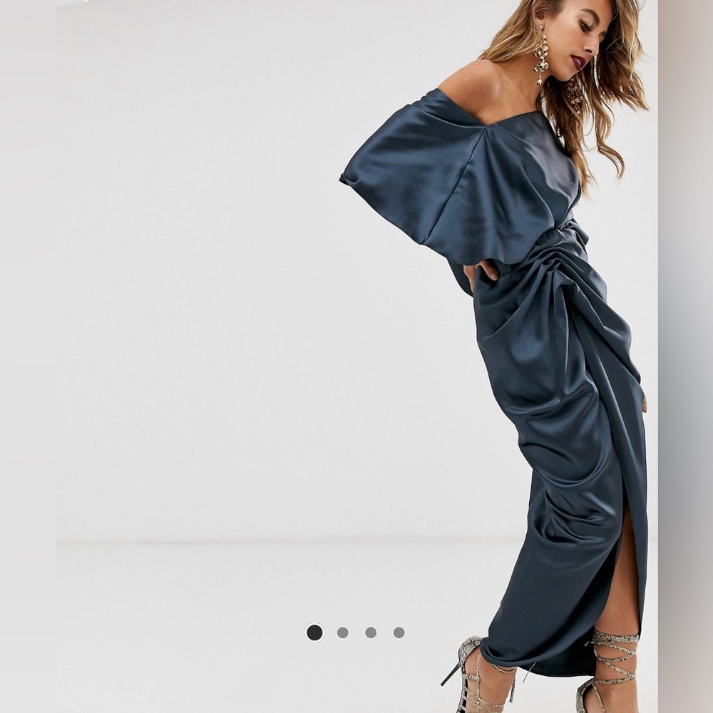 ASOS Asymmetric Satin Dress